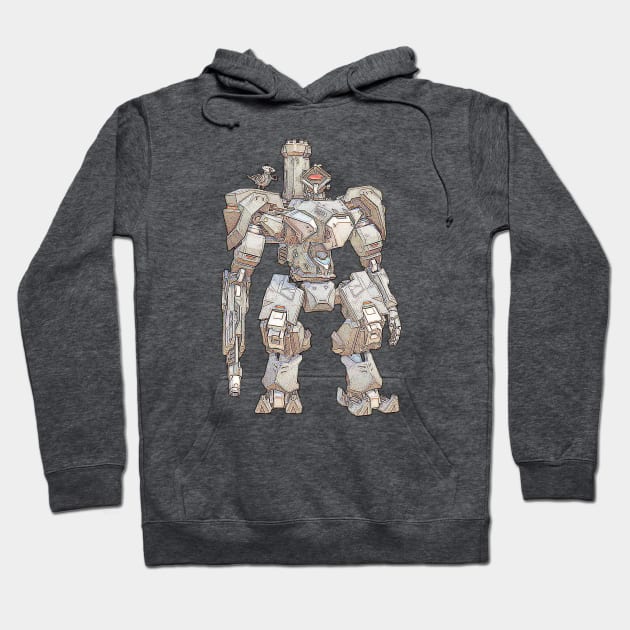 Overwatch Bastion Stealth Skin Faded Hoodie by Green_Shirts